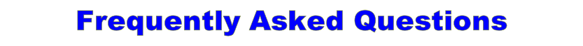Frequently Asked Questions